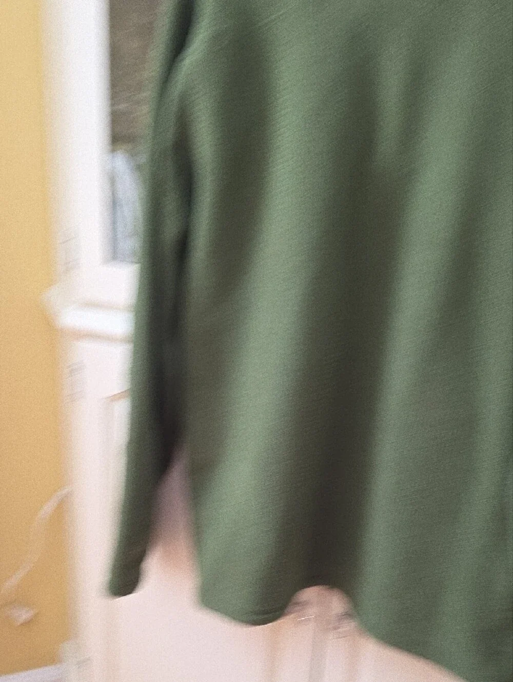 The North Face Olive Green Half-Zip Fleece Pullover